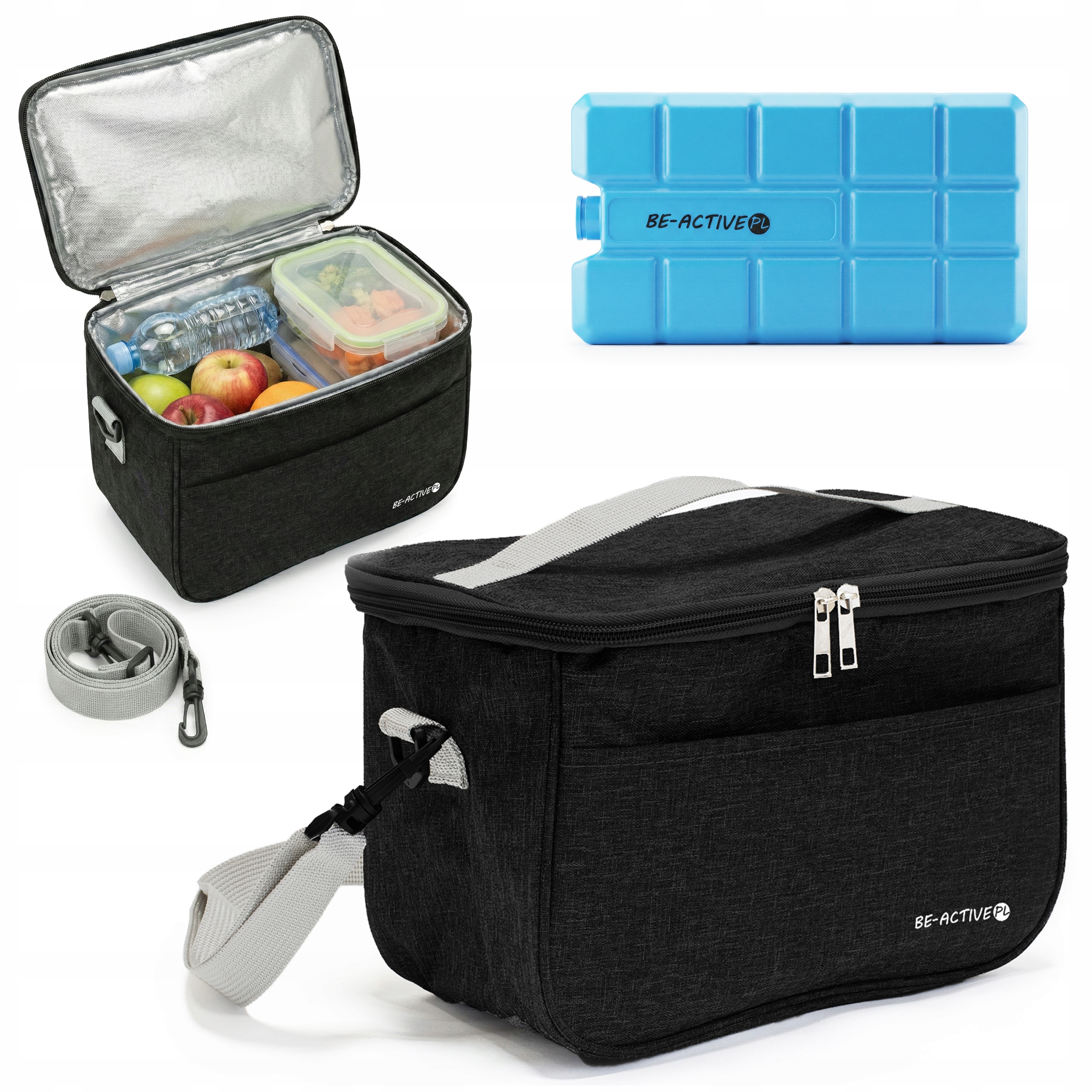 TORBA TERMICZNA NA LUNCH JEDZENIE IZOLACYJNA TURYSTYCZNA ŚNIADANIOWA WKŁAD