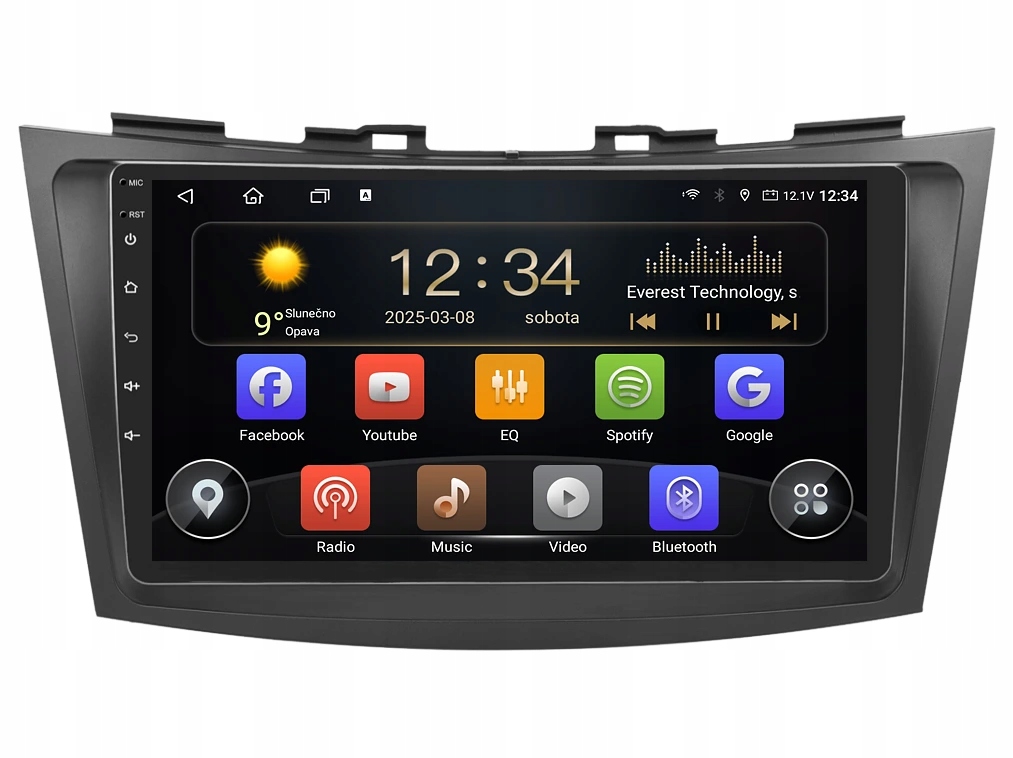 Isudar 2DIN autorádio T72-IEV115 Android, Suzuki Swift