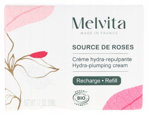 Organický hydratační krém 50 ml Melvita. Krém ve sklenici – ne náplň.