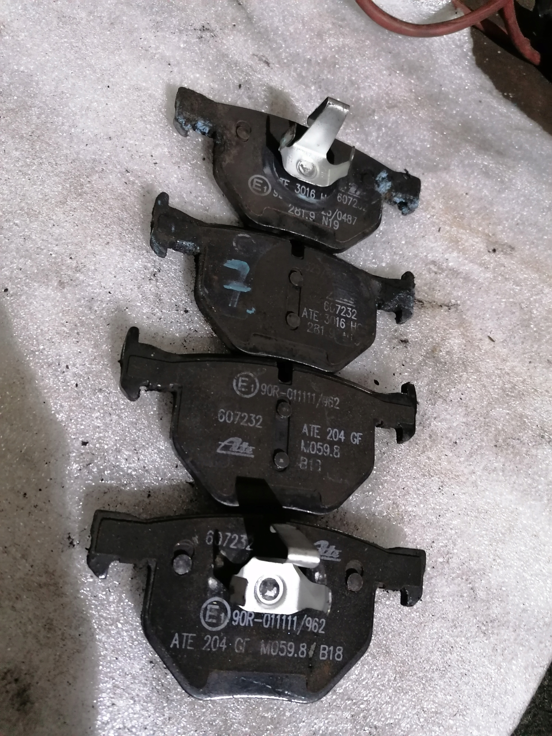 90R-011111/962 - 7 тормозных колодок зд BMW E70 E71