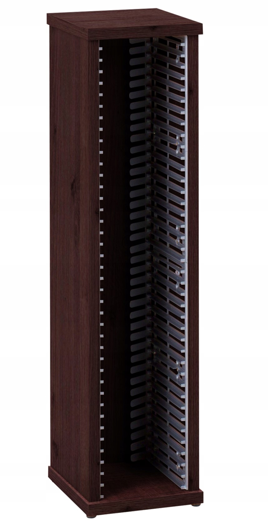 CD stojan na audio disky police regál kontejner 40 CD wenge box složený pouzdro