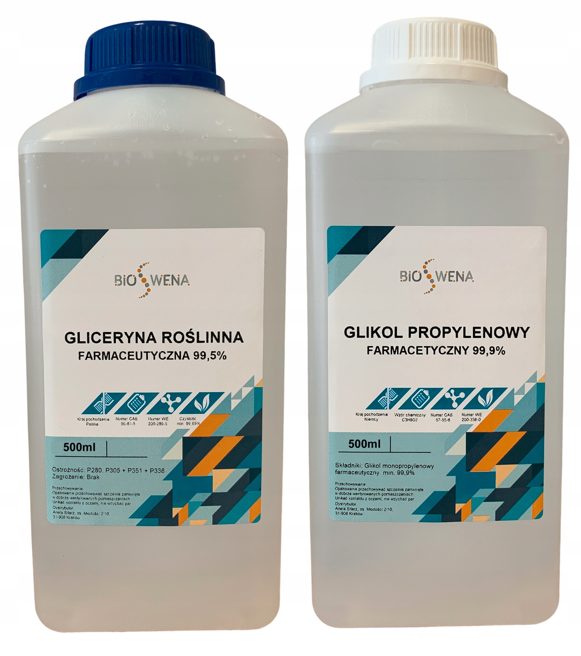 

Gliceryna Roślinna Glikol Propylenowy Farmac 1l