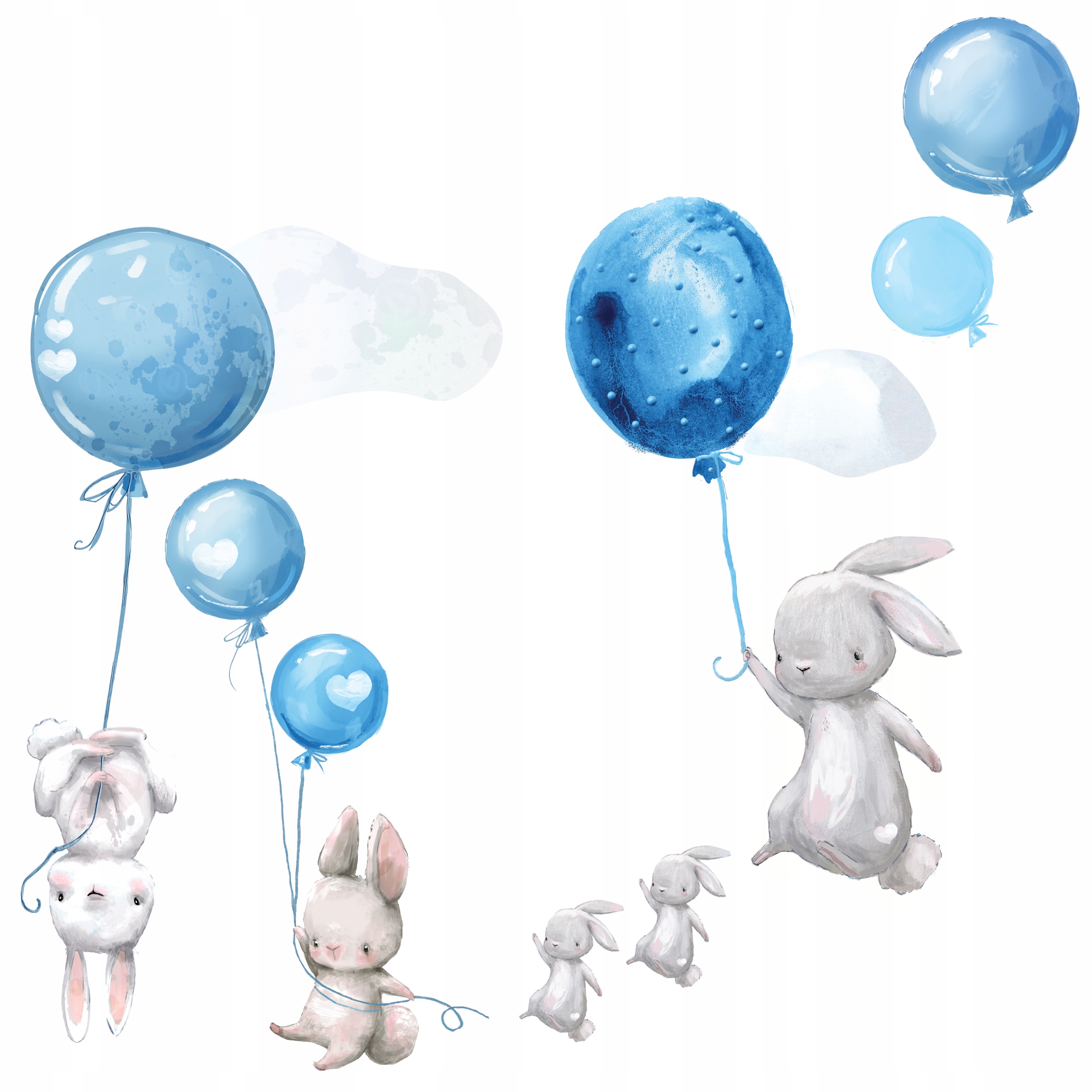 

naklejki dla dzieci na ścianę balony balon królik