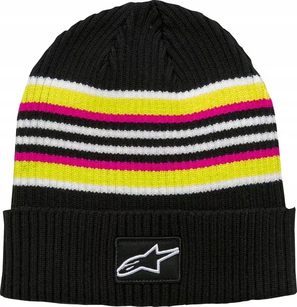 Zimná čiapka Alpinestars Bolted Cuff Beanie čierna/pink
