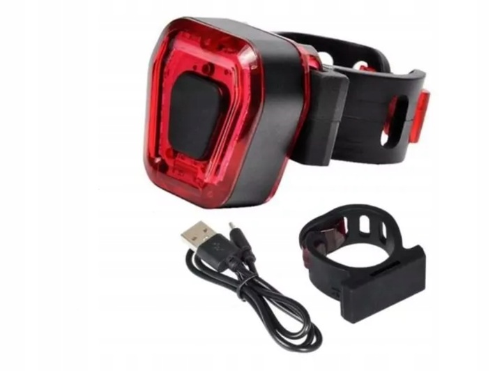 Lampka Rowerowa Tylna Led Na Rower Światło Czerwone Mocne Tył Aku Usb