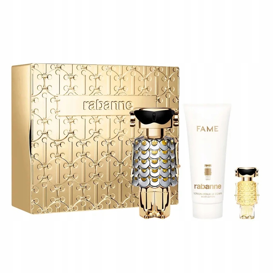 Paco Rabanne Fame Edp 80 ml Spray Tělový Balzám 100 ml Edp Spray 4 ml