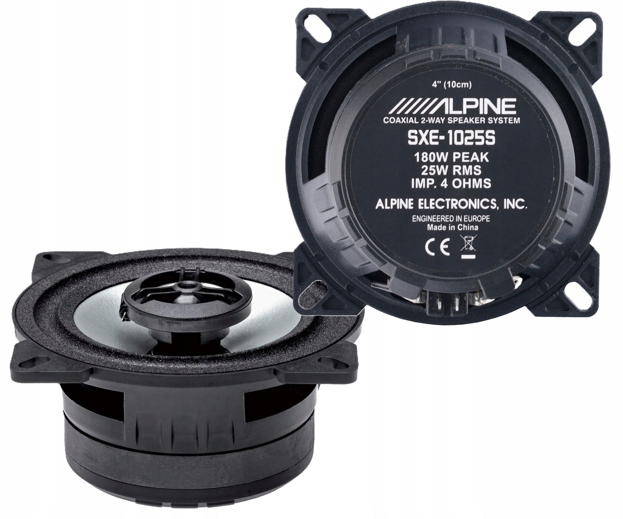 Alpine SXE-1025S Głośniki samochodowe 2-drożne koncentryczne 180W
