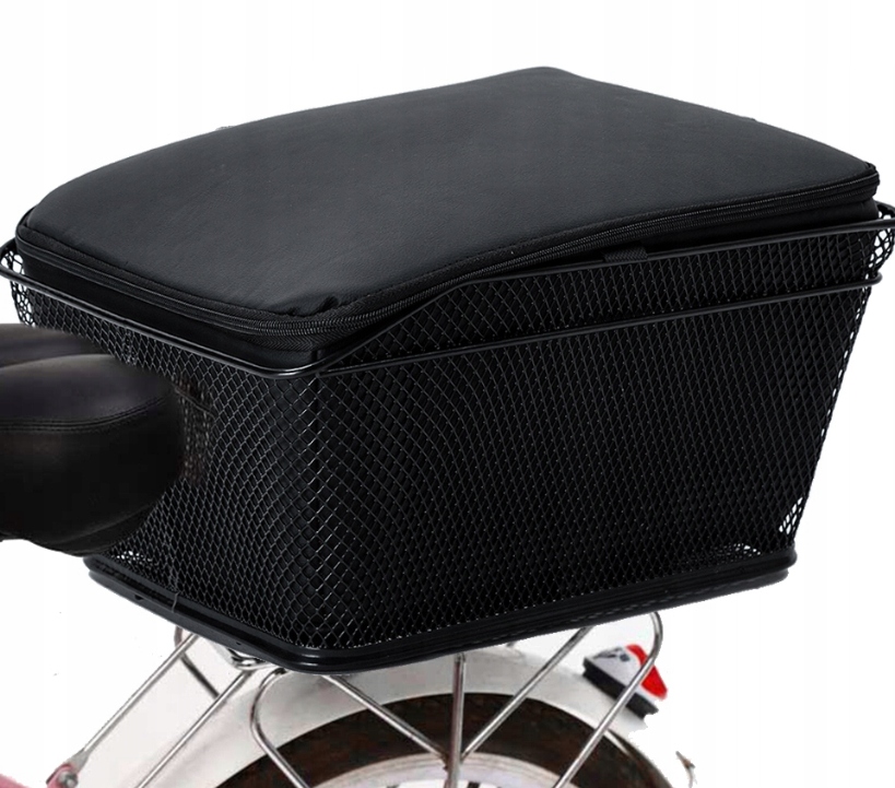 Tylny kosz Koszyk rowerowy Wodoodporny Czarny