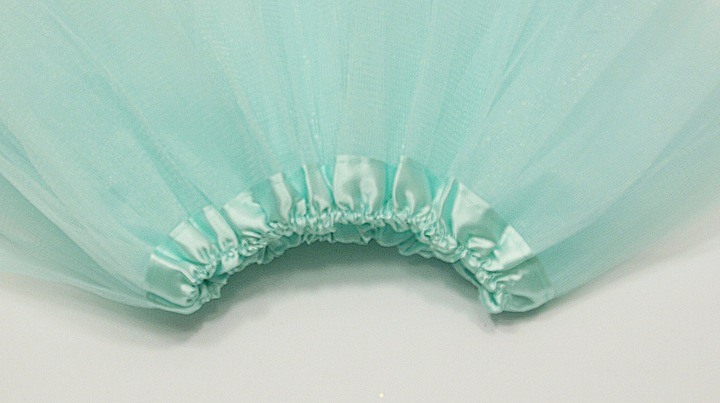 SPÓDNICZKA TIULOWA SPÓDNICA TUTU 30 cm MIĘTA Wzór dominujący bez wzoru