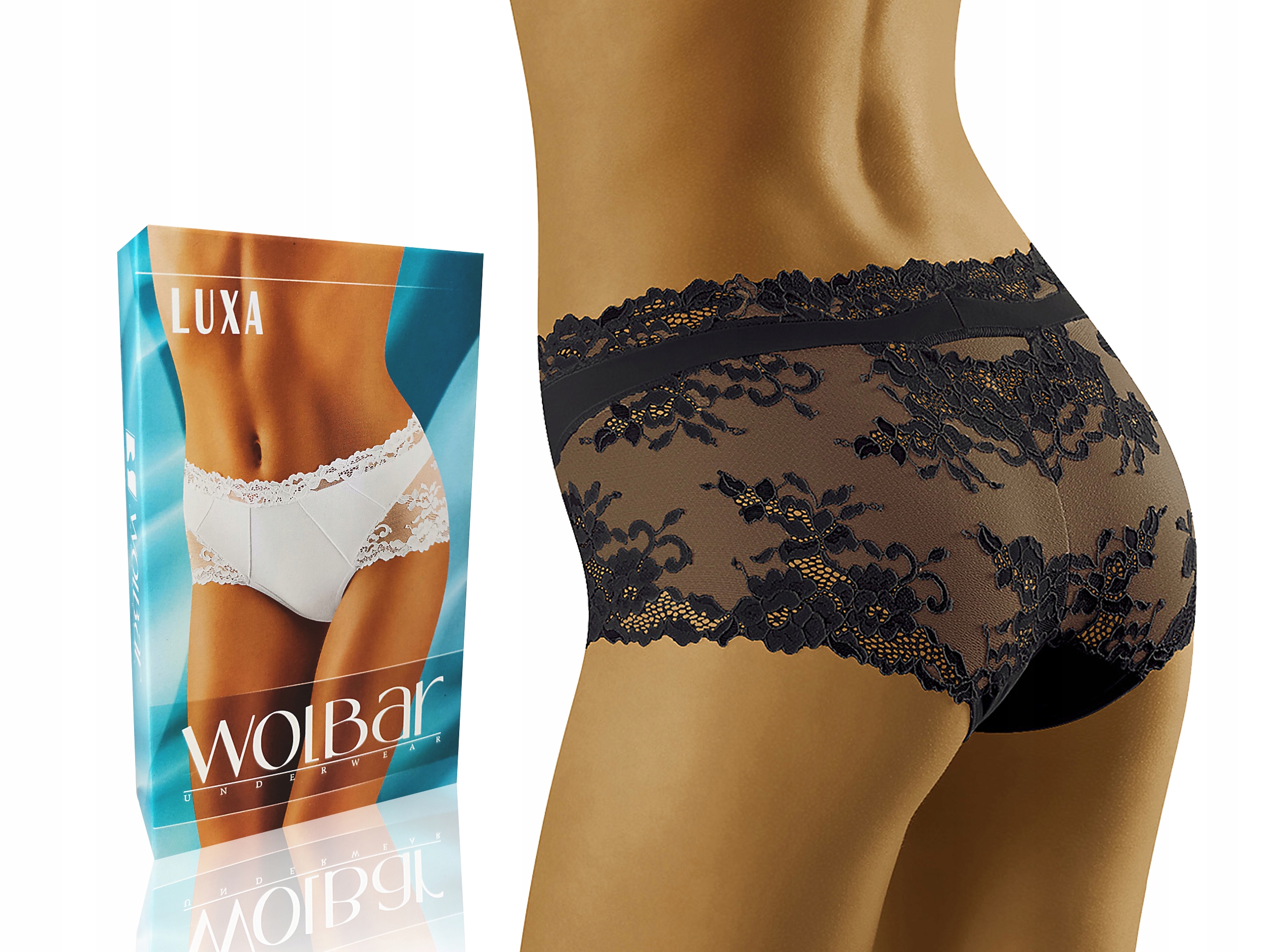 

Wolbar Luxa seksowne Wysokie Figi Czarne XL