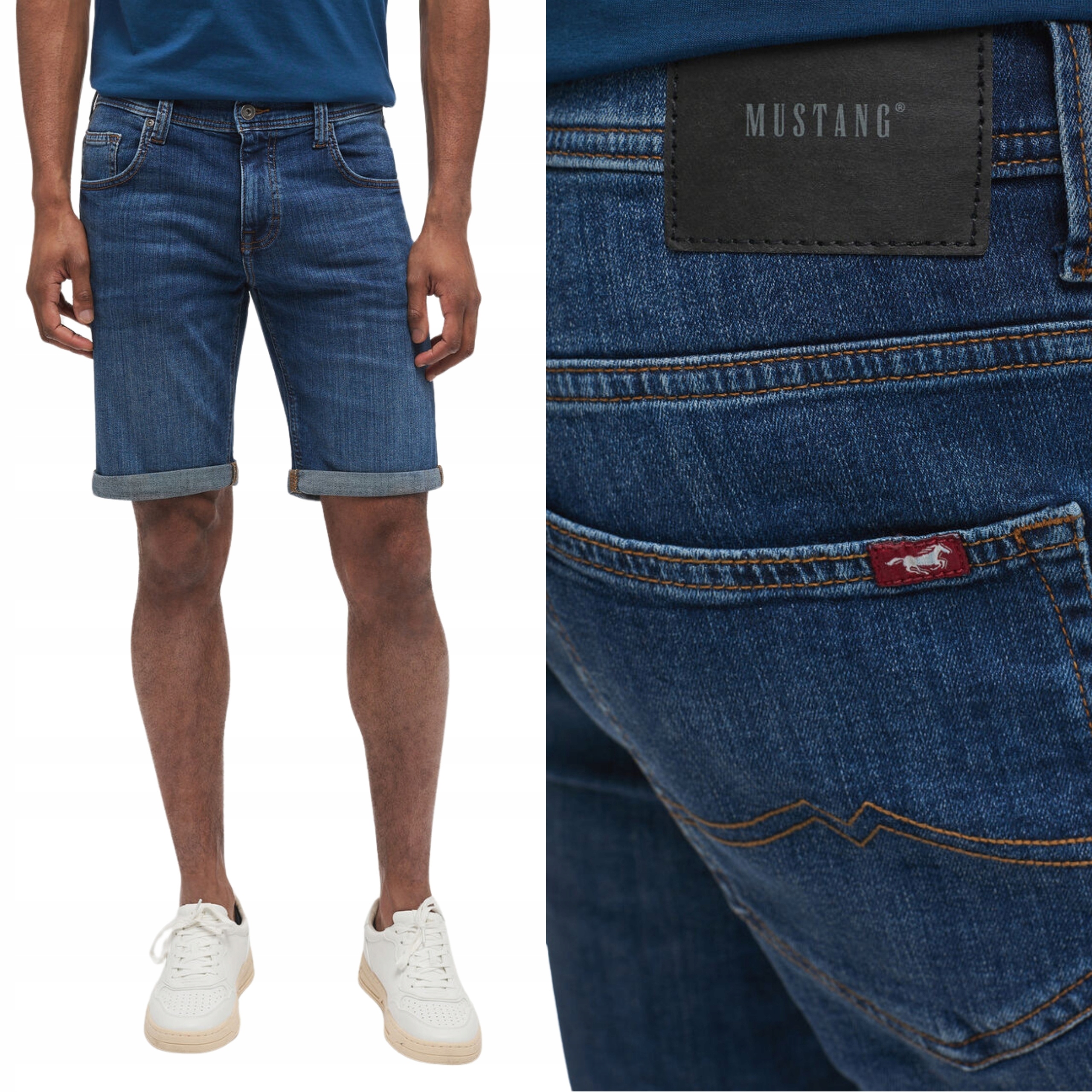 Mustang kraťasy Blue jeans Chicago Shorts W40