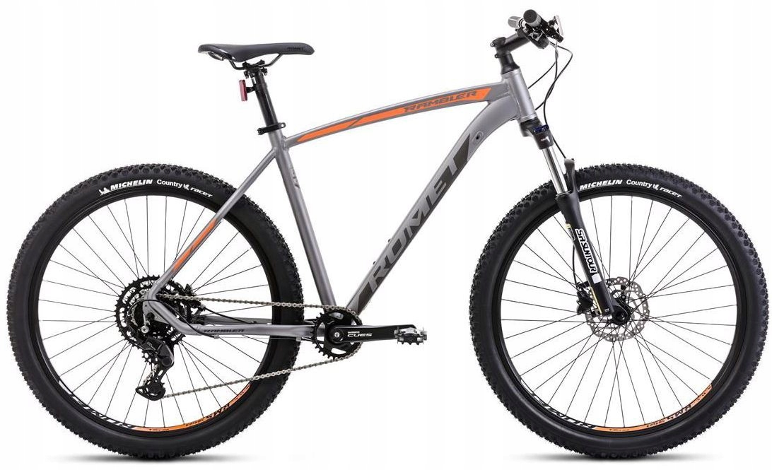 Rower 27,5 Romet Rambler R7.3 Cs grafitowo-pomarańczowy 18"
