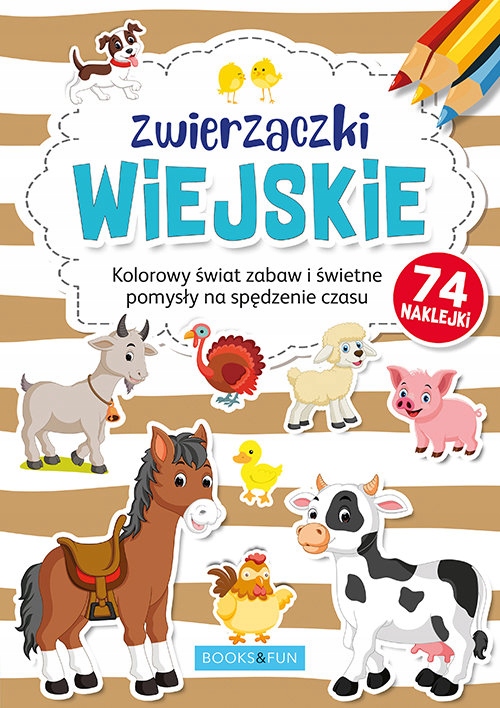 

Kolorowanka Zwierzaczki Wiejskie I 74 Naklejek