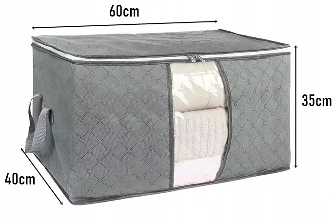 Pokrowiec na Pościel Koce Ubrania SZYTY 60x40x35cm EAN (GTIN) 5907551662730