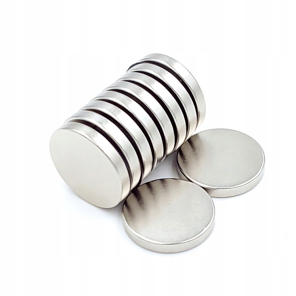 

Magnes Neodymowy Walcowy 20x3 mm Mocny 10 Szt
