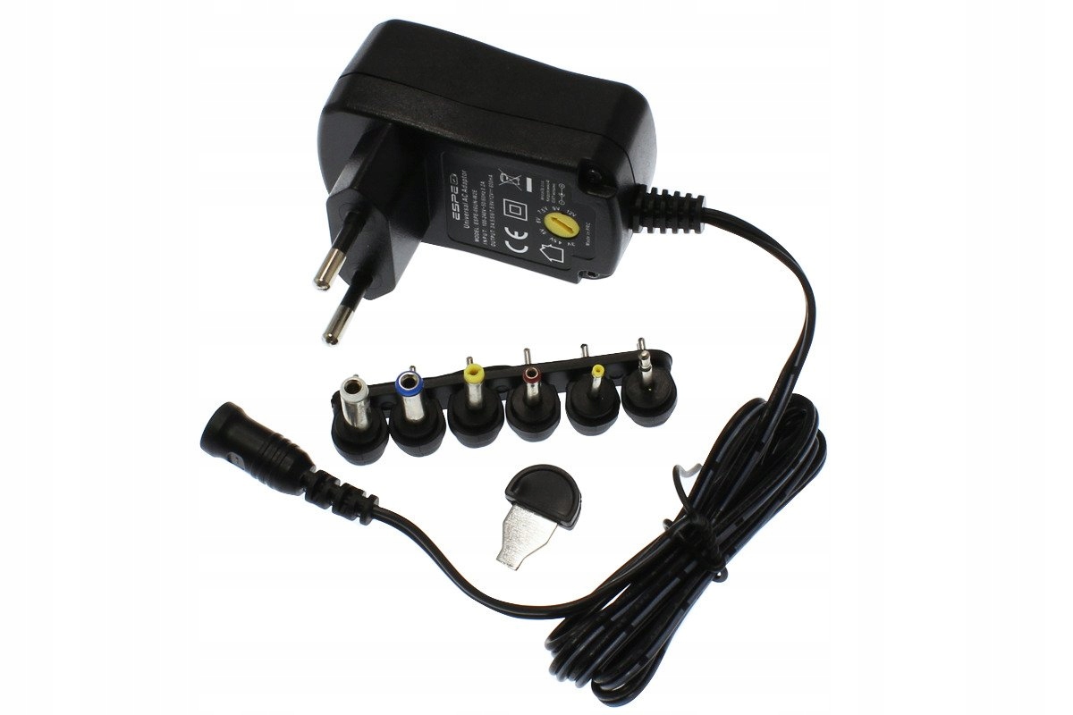 

Zasilacz Uniwersalny Regulowany 3V-12V 1000mA 1A