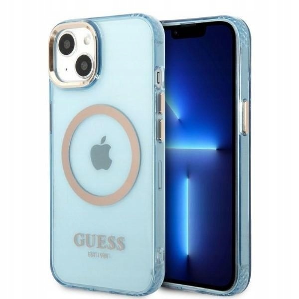 Guess GUHMP13MHTCMB iPhone 13 14 15 6.1" modré/modré tvrdé pouzdro