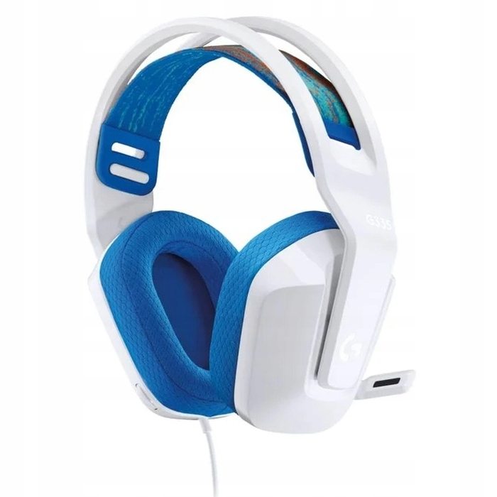Logitech G335 vezetékes fülhallgató, fehér-kék