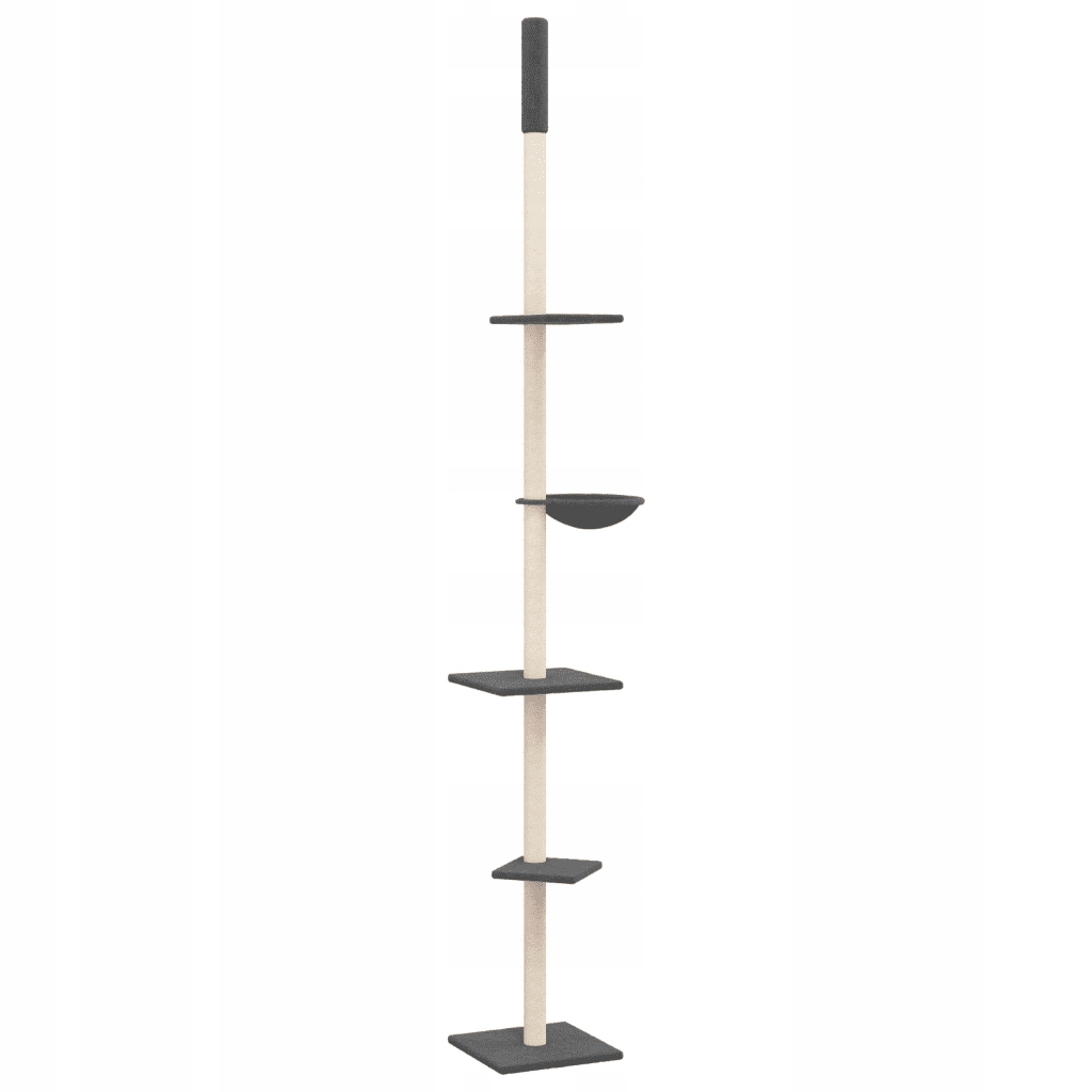 Levně Stromek pro kočky, ke stropu, tmavě šedý, 263,5-28