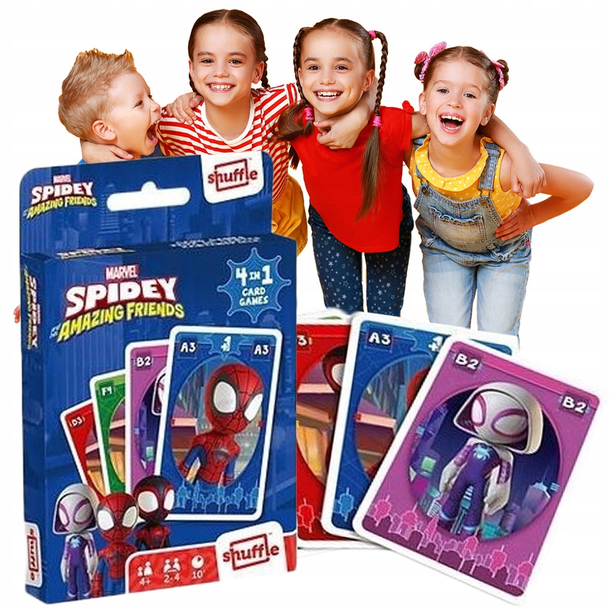 GRY Karciane DLA DZIECI Shuffle Spidey CARTAMUNDI