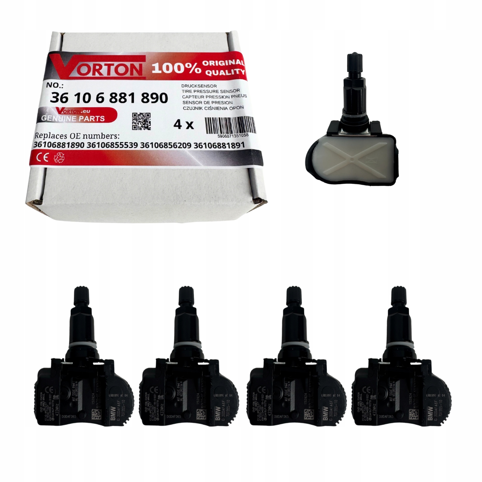Snímače Tlaku V Pneumatikách Tpms Bmw Séria 3 F30 F31 F34 Gt 4 F32 F33 F36