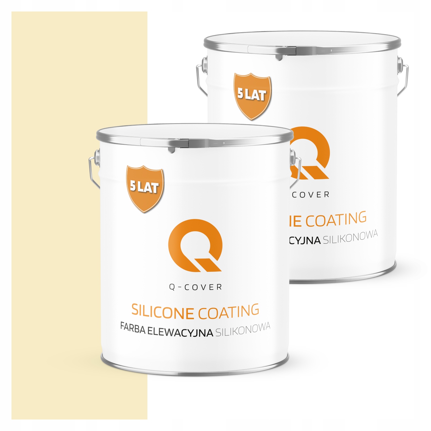 Fasádna silikónová farba 5L Fasáda Uv štruktúra Farba Žltá Jasná