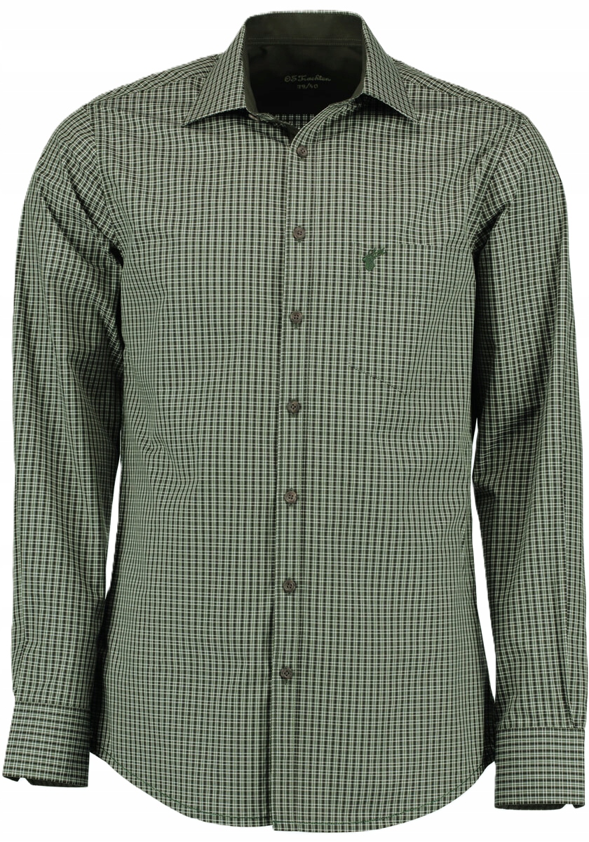 Koszula myśliwska Os Trachten 420000 Olive Slim fit 47/48