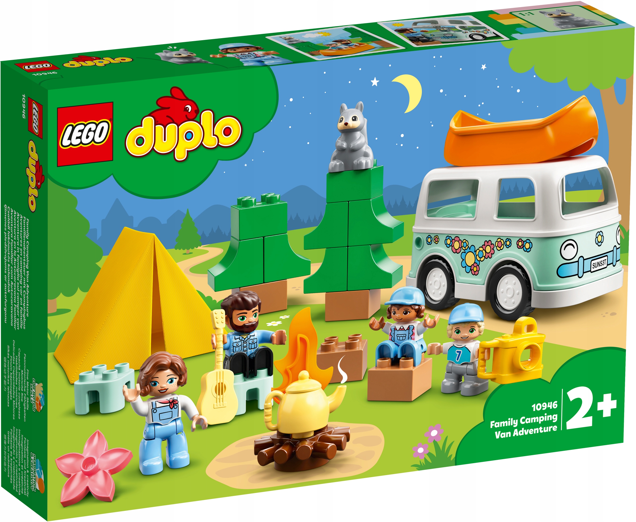 

Lego Duplo 10946 Rodzinny Kamping Van Adventure 2+