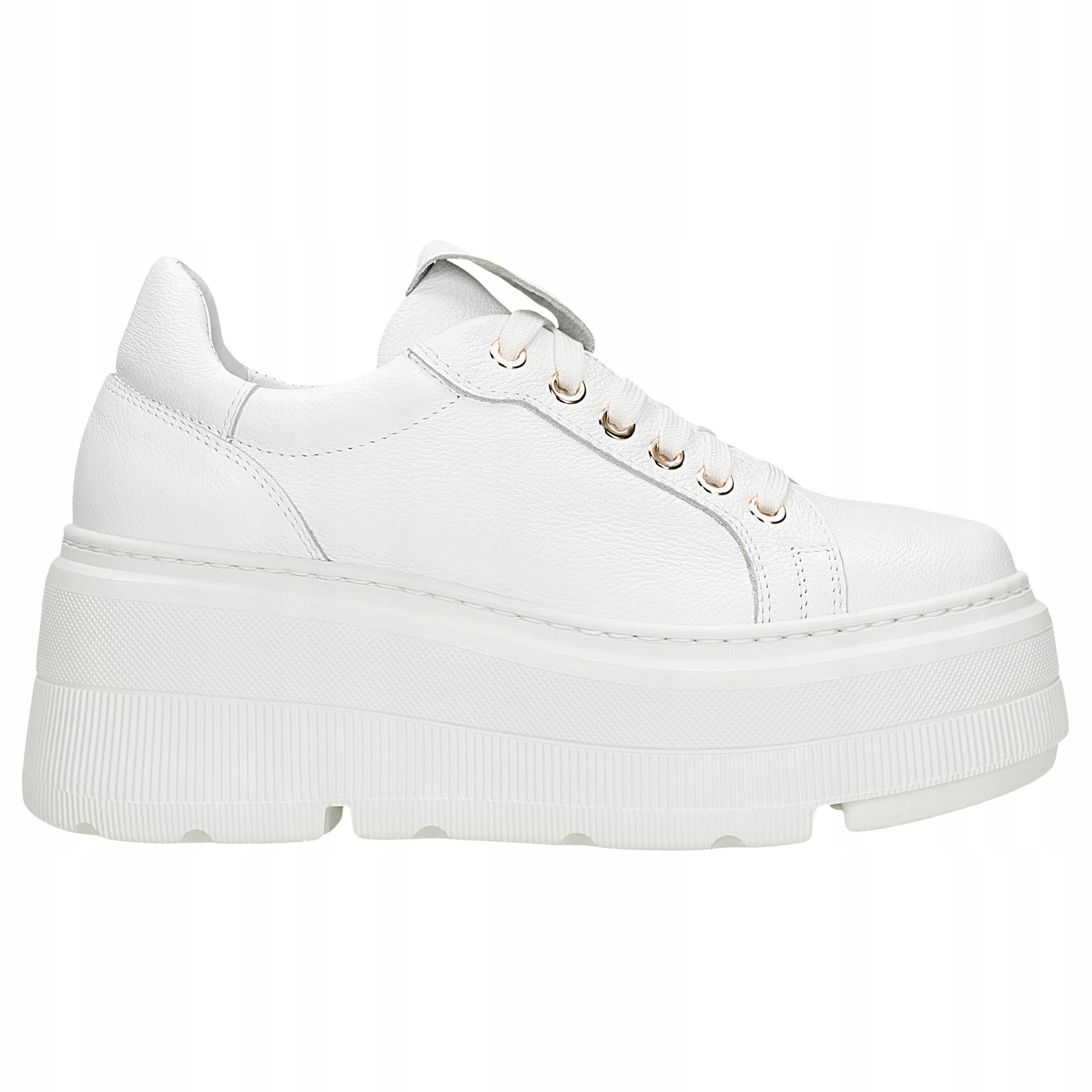 Bílé tenisky na vysoké platformě vel. 36