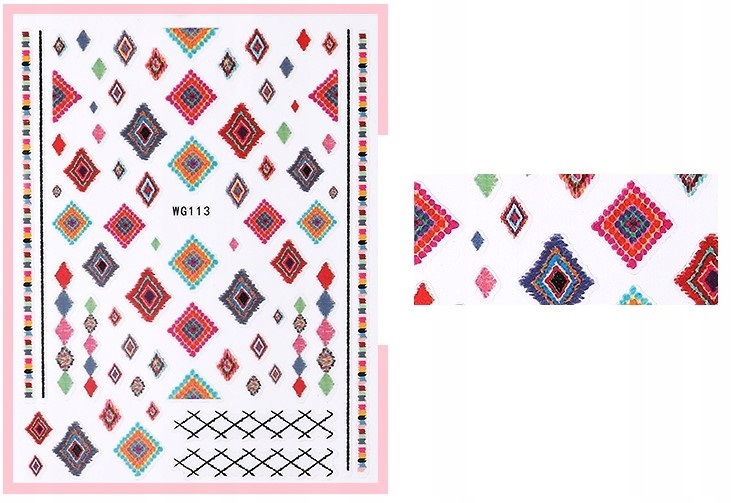 

Naklejki Na Paznokcie Cartoon 113 Boho Aztec