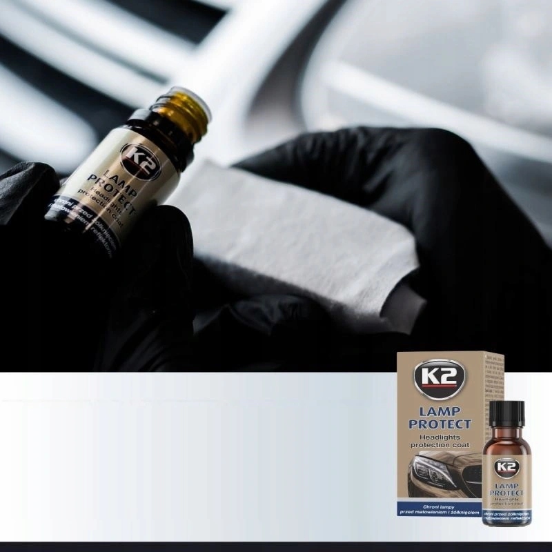 K2 LAMP PROTECT DO ZABEZPIECZENIA LAMP REFLEKTORÓW POWŁOKA PO POLEROWANIU Producent K2