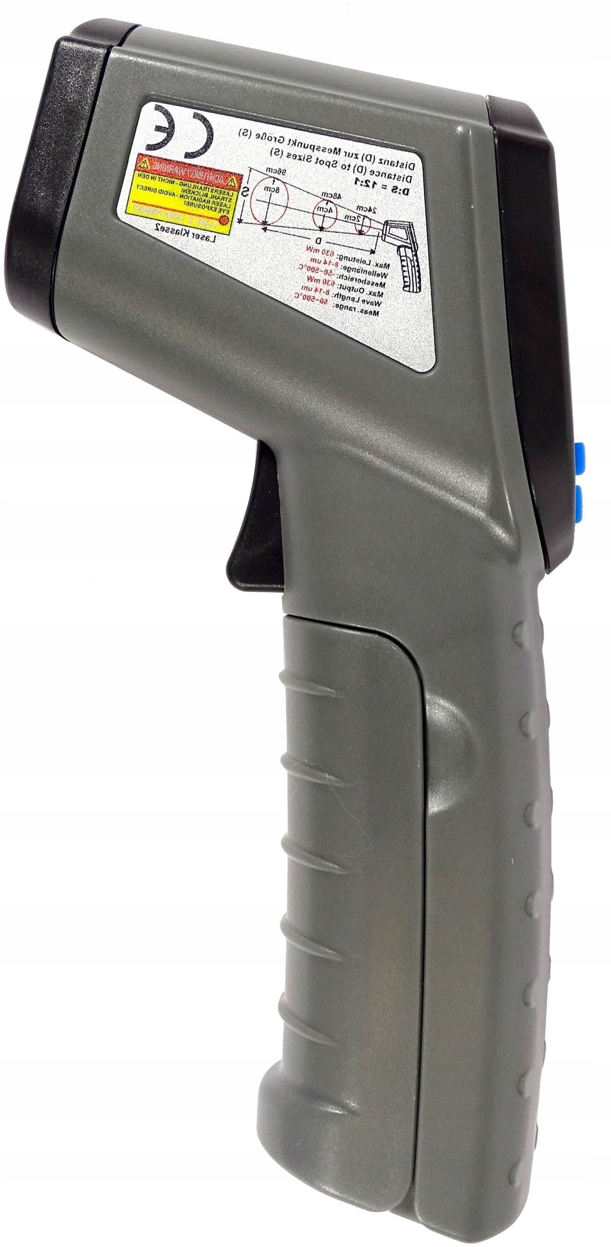 PIROMETR TERMOMETR LASEROWY BEZDOTYKOWY 50 500C Weight with packaging 0 4 kg