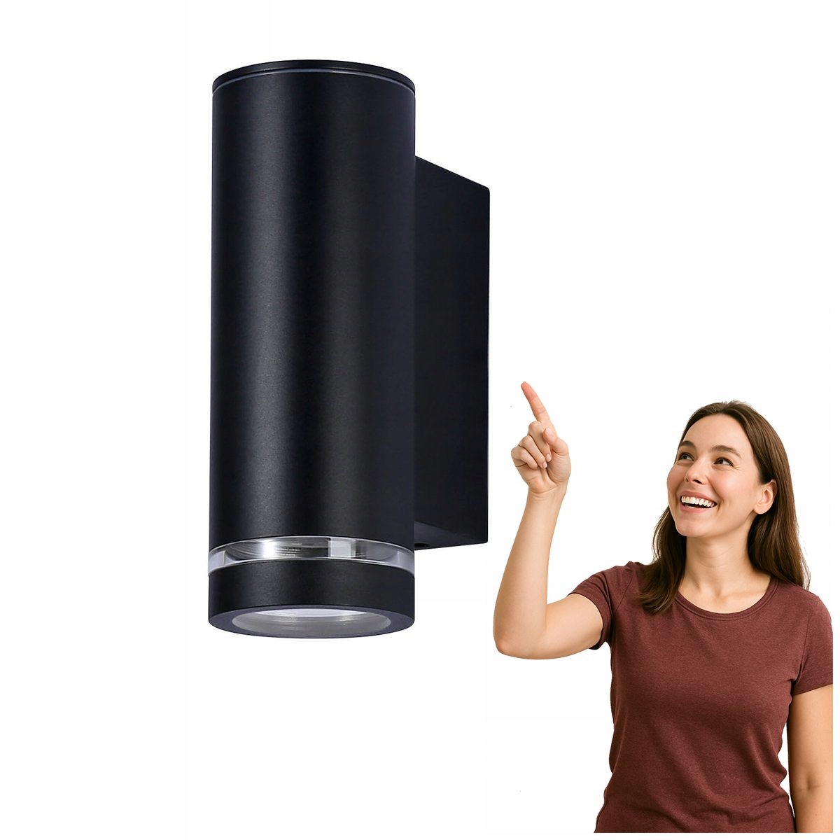 Moderní Led terasové nástěnné svítidlo 10W Černé Fondo Italux