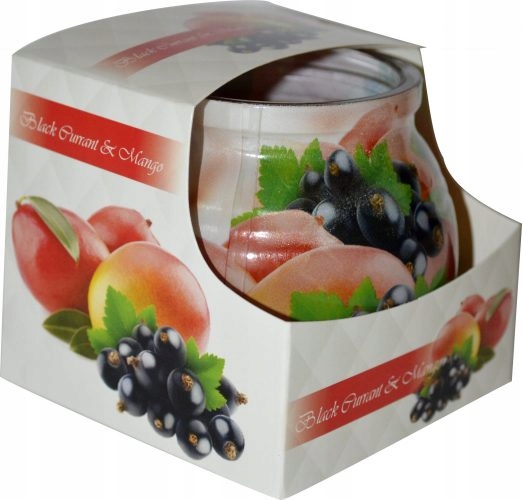 

Świeca Zapach w Szklance Ozdobnej- Porzeczka+mango