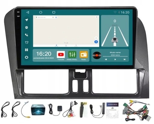 Rádio Navigace Volvo XC60 2009-2017 Carplay Android 8/256GB Sim