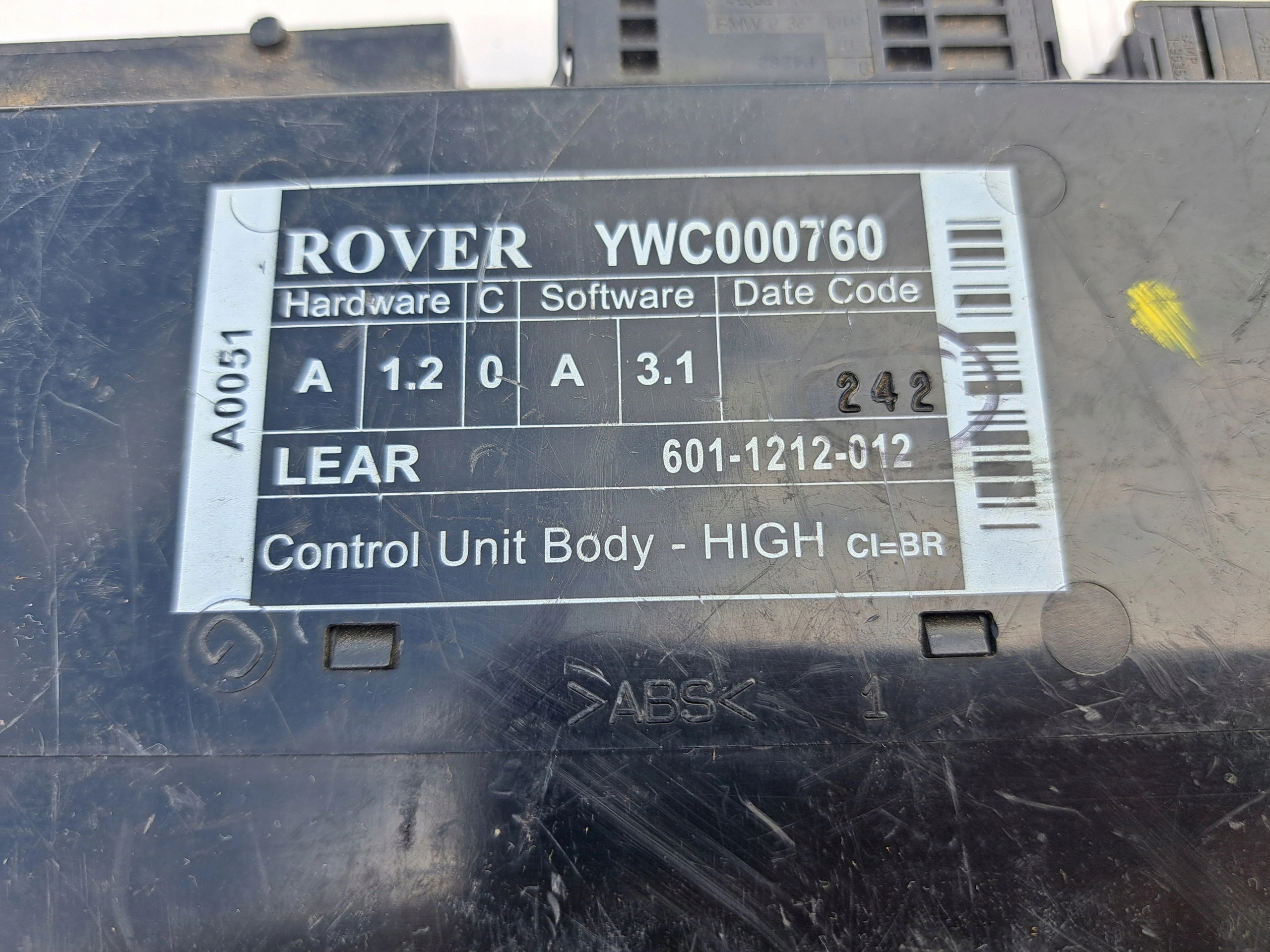 ROVER 75 computer ECU control unit YWC000760