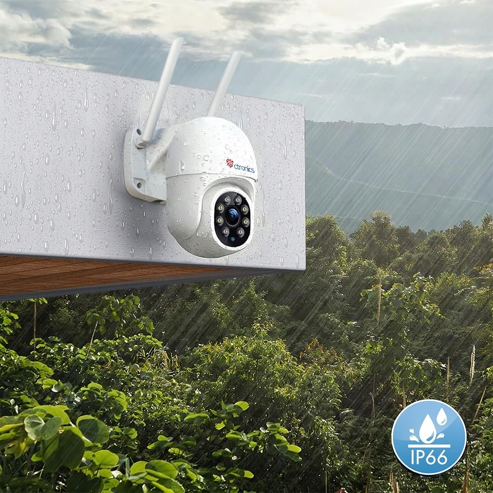 CTRONICS Kamera Zewnętrzna 2.5K 4MP WiFi PTZ IP Dwukierunkowy Dźwięk — miniatura 2