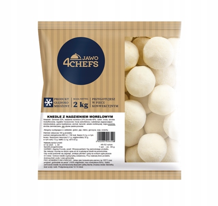 Levně Jawo 4CHEFS Knedle s meruňkovou náplní 2 kg
