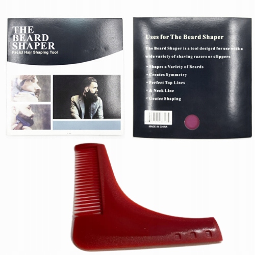 SZABLON GRZEBIEŃ DO STYLIZACJI BRODY ZAROSTU WĄSÓW Marka inna marka