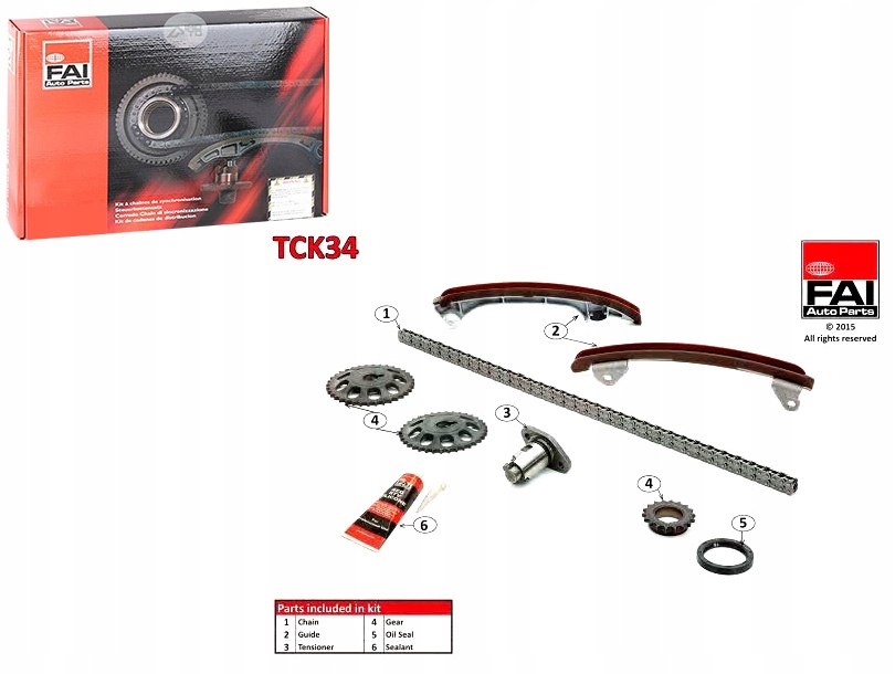 Faitck34 КОМПЛЕКТ ЛАНЧ ROZRZADU TOYOTA DOHC КЛЕТКА
