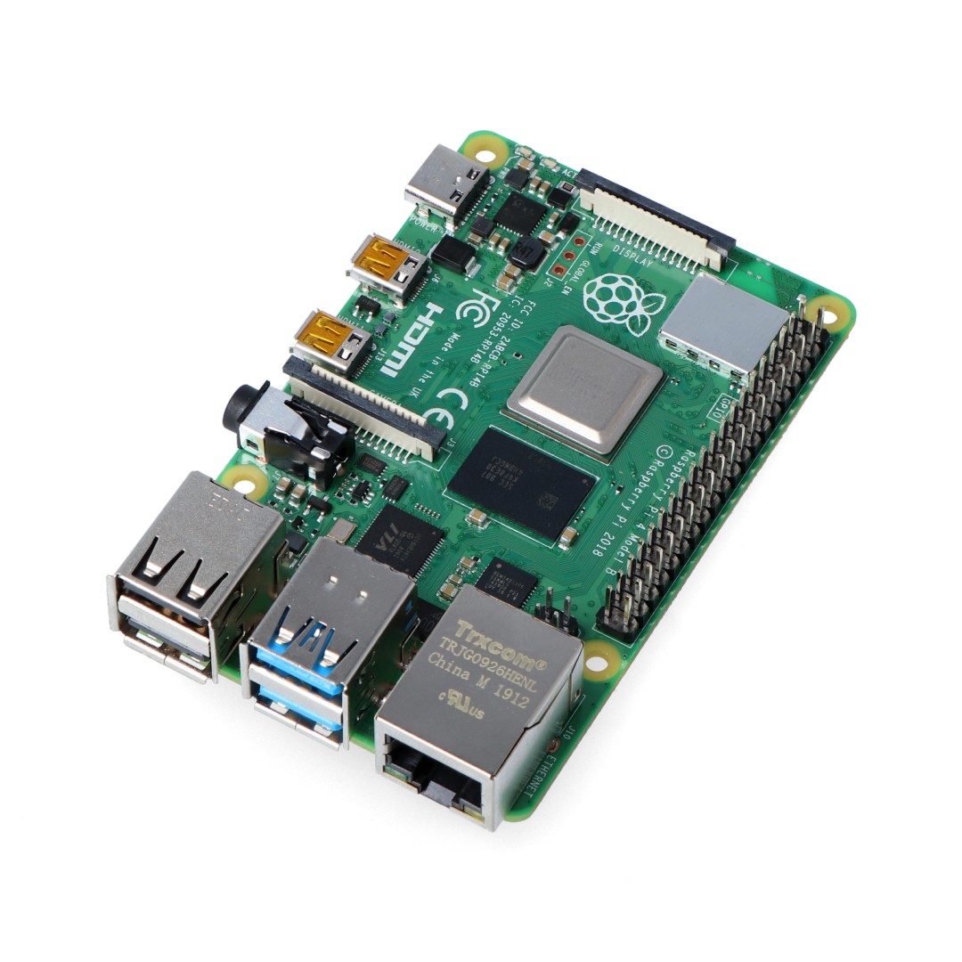 Zestaw justPi z Raspberry Pi 4B WiFi 2GB RAM + 32GB microSD + akcesoria Stan opakowania oryginalne