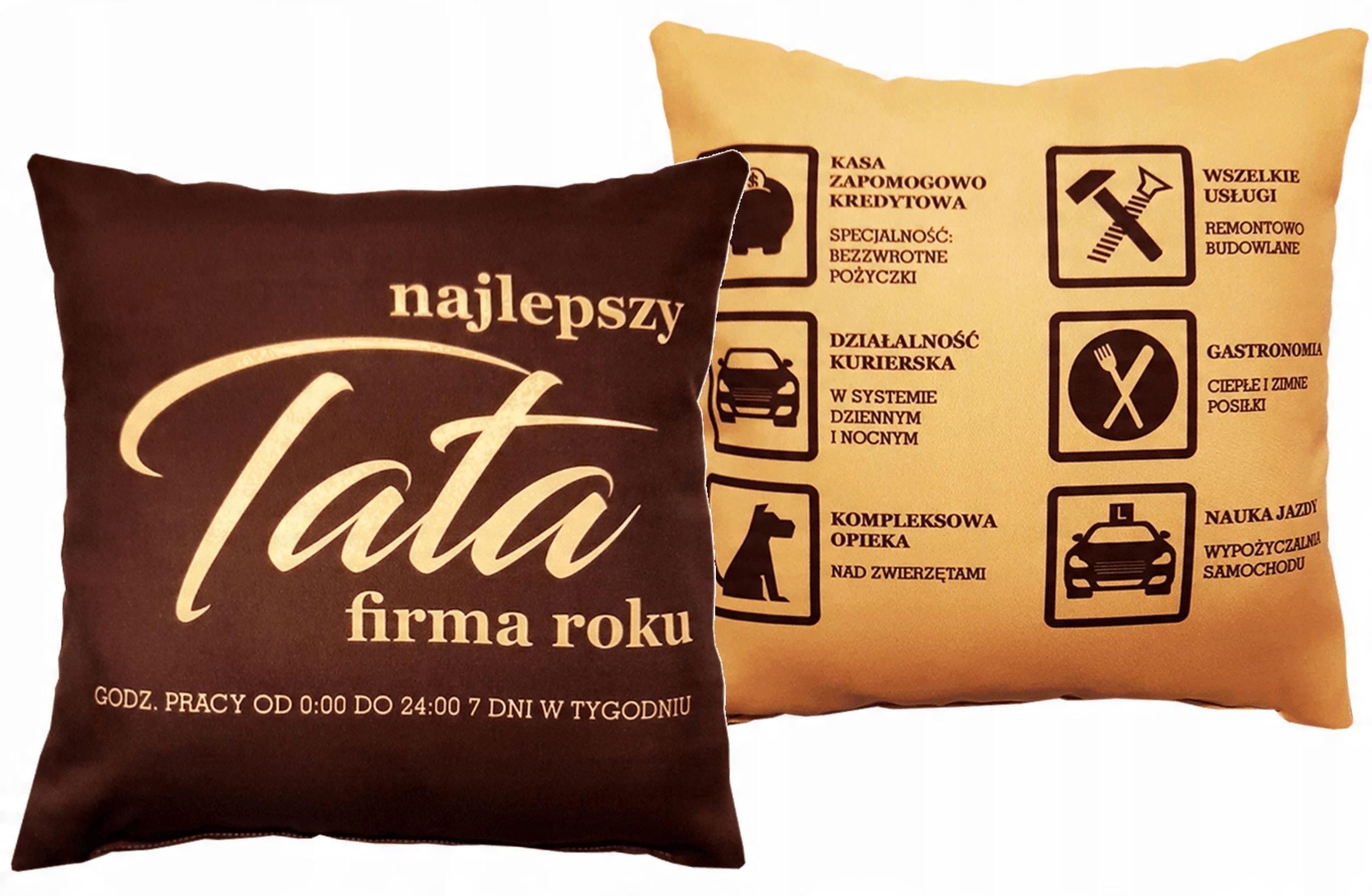 

Poduszka prezent na Dzień Matki Ojca dla taty mamy