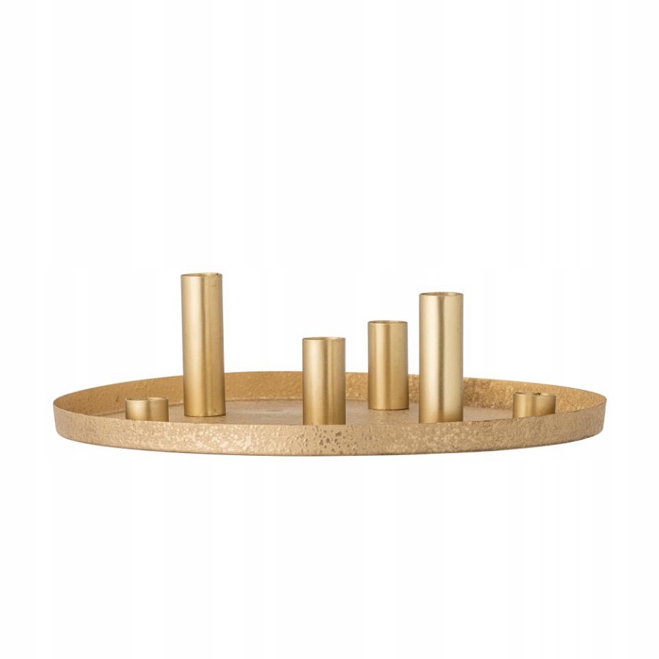 Bloomingville Christmas Maxime Adventní svícen pro aranžování Zlatý