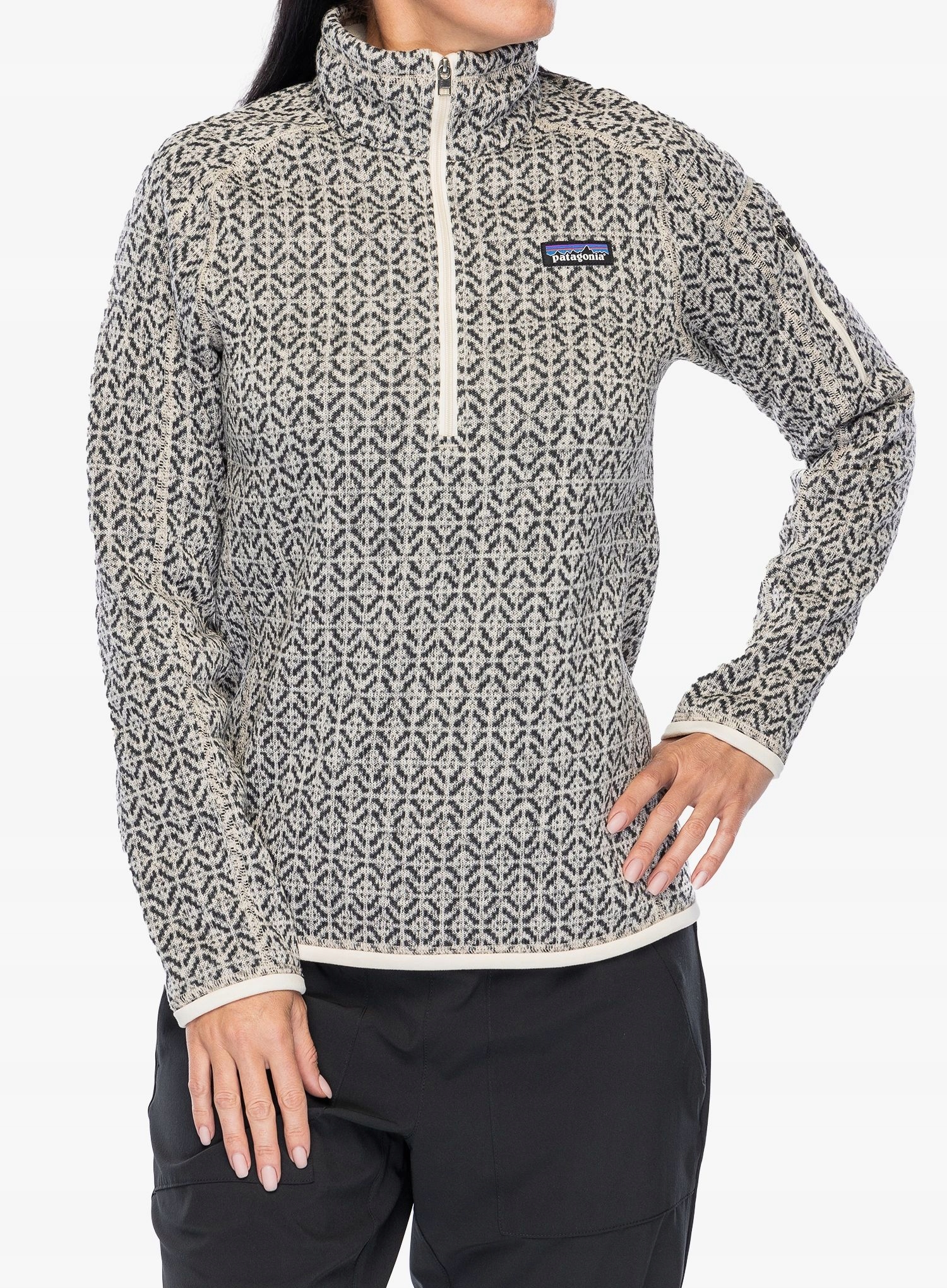 Fleecová Mikina dámský Patagonia Better Sweater 1/4 Zip scales/natural Xs
