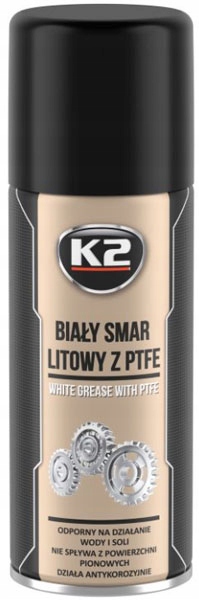 

K2 White Grease Biały smar z teflonem Ptfe 400ml