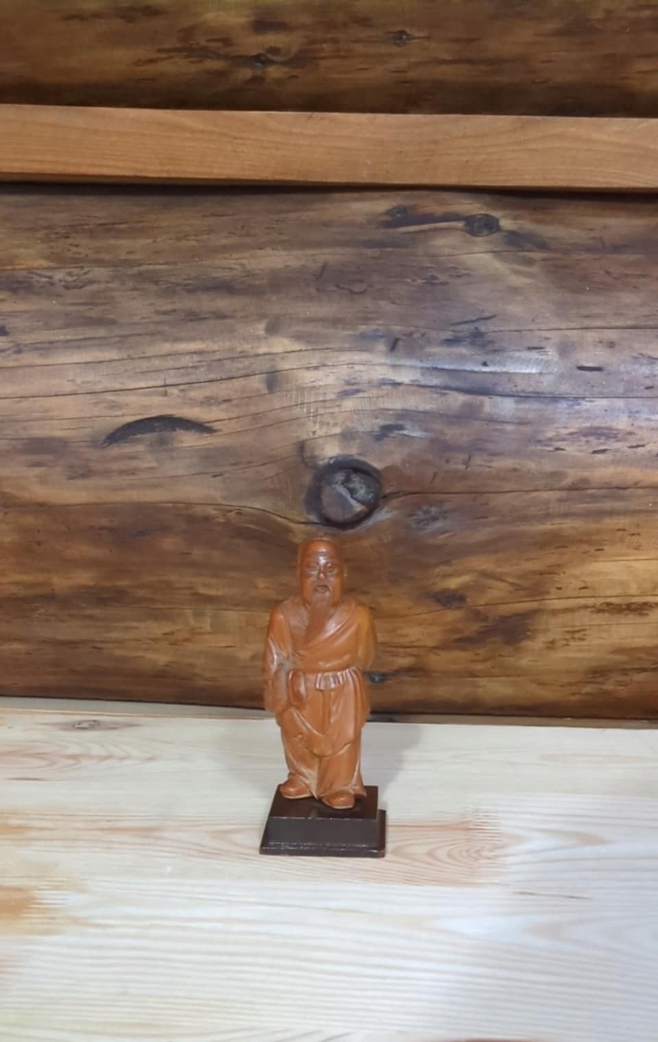 Stara Chińska Figurka Statua Starca