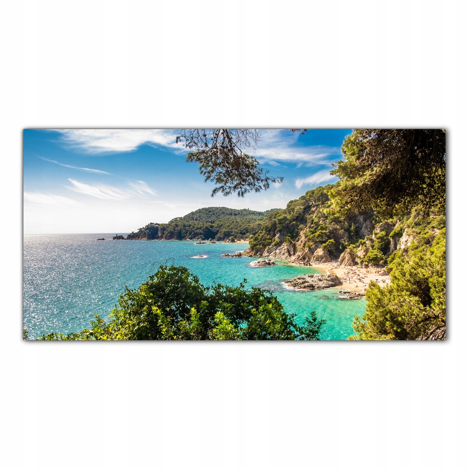 Pobřežní linie Zatoka 120x60 Panel tvrzené sklo