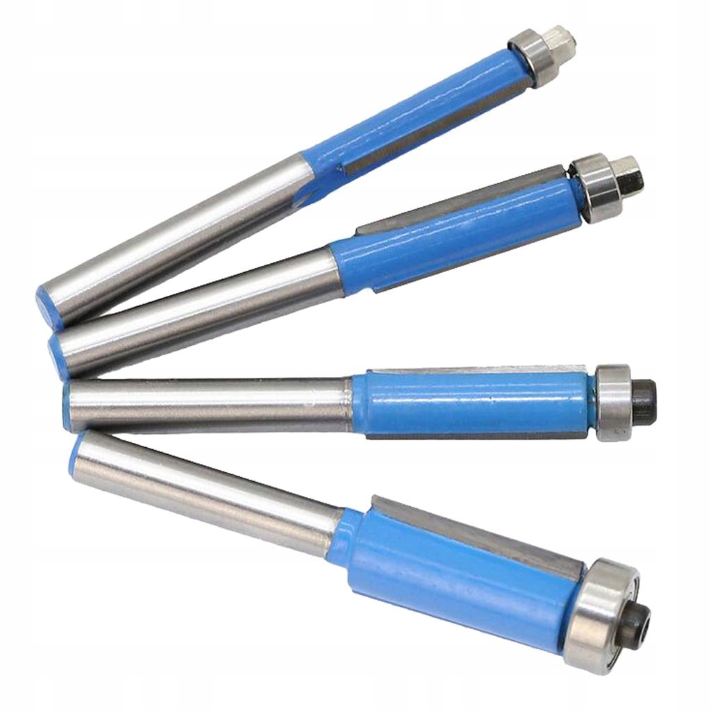 4pcs Flush Pattern Router Bit Woodworking Średnica trzpienia inna