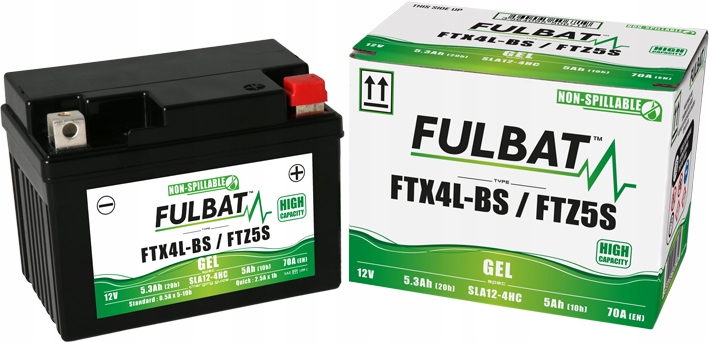 Акумулятор Fulbat YTX4L-BS 12V 5Ah 70A
