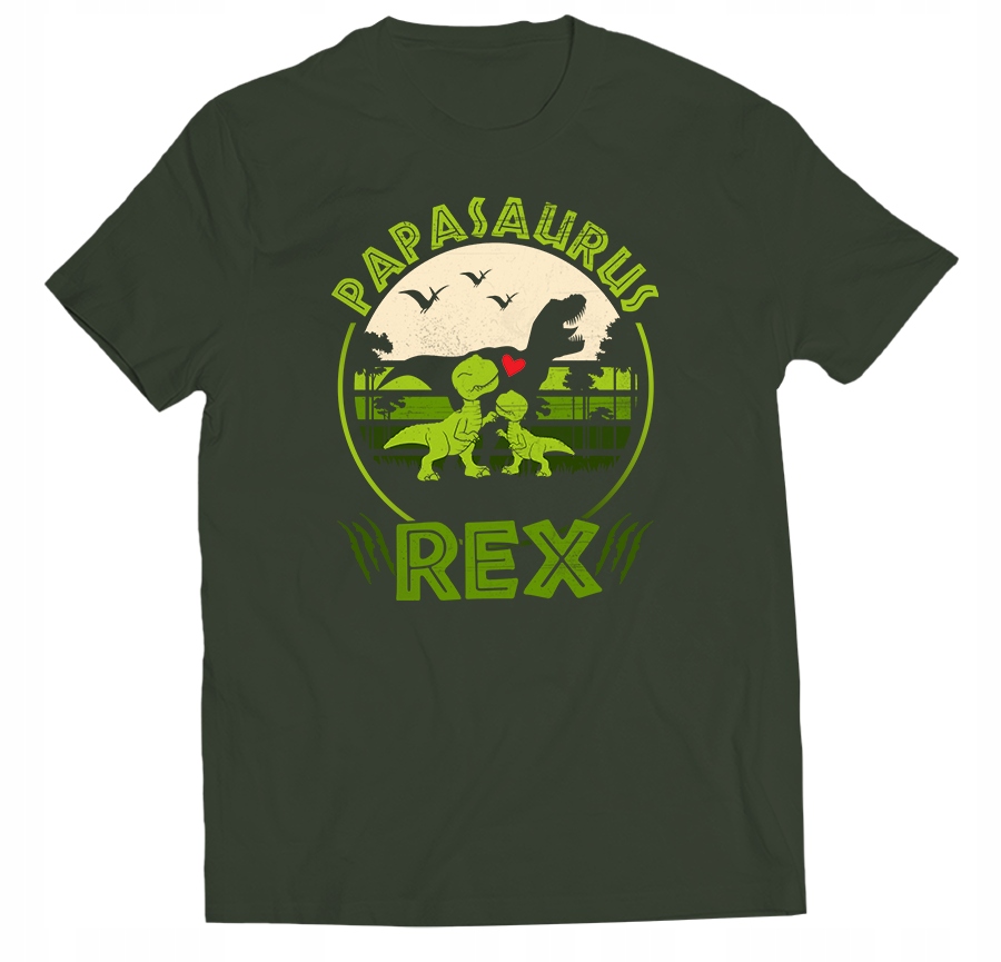 

Koszulka Na Dzień Taty Dla Ojca Papasaurus Rex 2X
